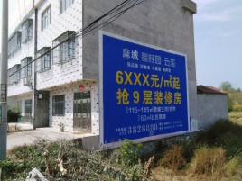 闽侯墙体广告质量分析