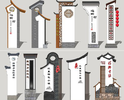 闽侯美丽乡村标识标牌有哪些分类？