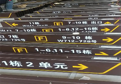 闽侯广告标识中，常见的几种安装方式。